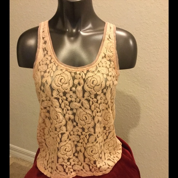 American‎ Eagle Peachy Rose Floral Top NEW - Picture 4 of 4